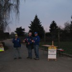 Besatzung am Startstempel