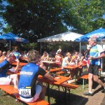 Reger Betrieb an Start und Ziel