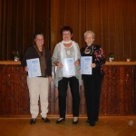 Die Vereinsmeisterinnen im Radtourenfahren: Karin Schuster, Inge Wieskämper und Inge Schröder